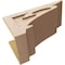 Ekena Millwork 12"W x 24"D x 12"H Wide Mayflower Rough Cedar Woodgrain TimberThane Corbel, Primed Tan CORUR12X24X12MAYRCPR - alternate 3